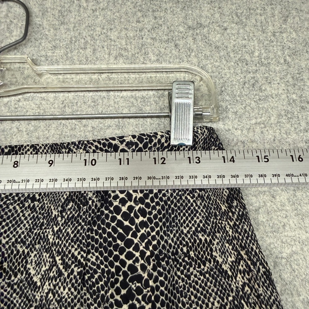 INC International Concepts Petite Silk Skirt 6P Black White Snakeskin Print - Picture 4 of 8